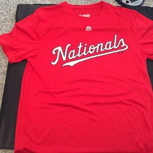 Washington Nationals Cool Base Majestic Shirt SZ M